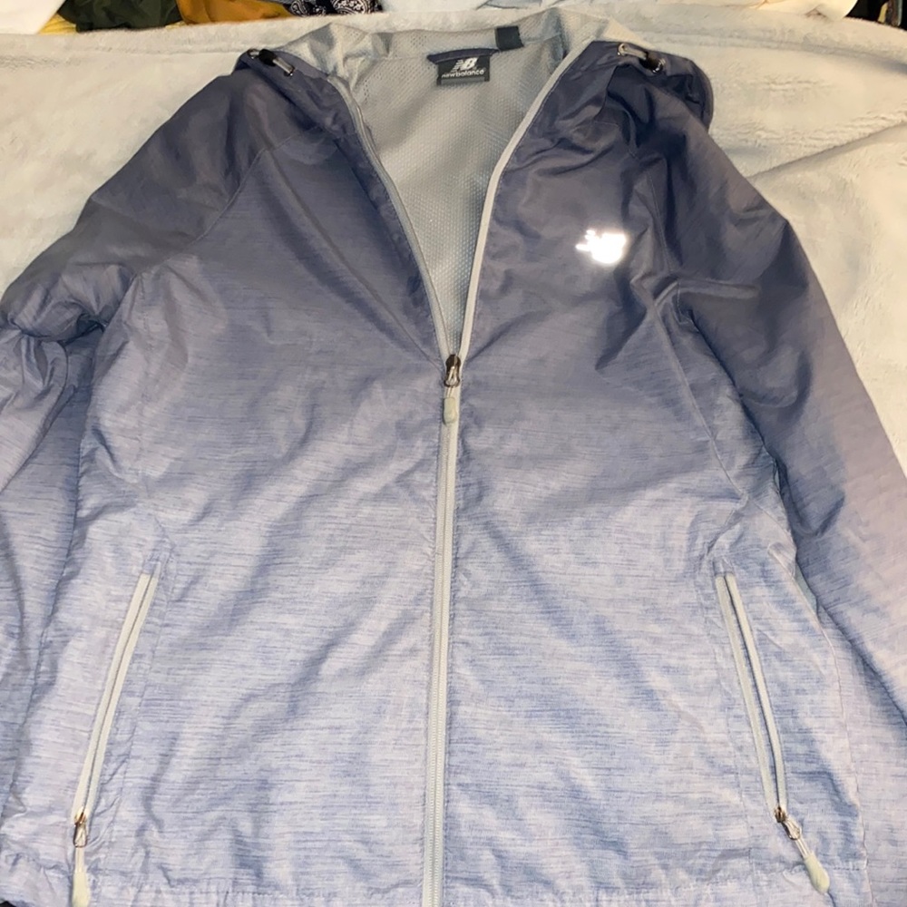 Grey ombré New Balance Rain jacket